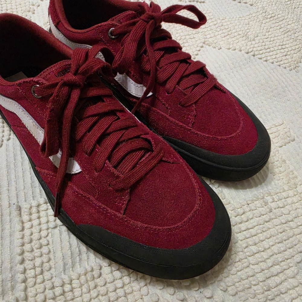 Vans Berle Pro Skate Shoes Red And Black Mens 7‎